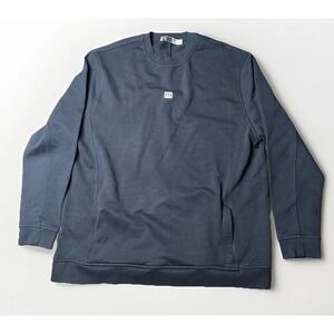 RE—INC Limited Edition Crewneck Sweatshirt XXL Black Zip Pocket Oversized